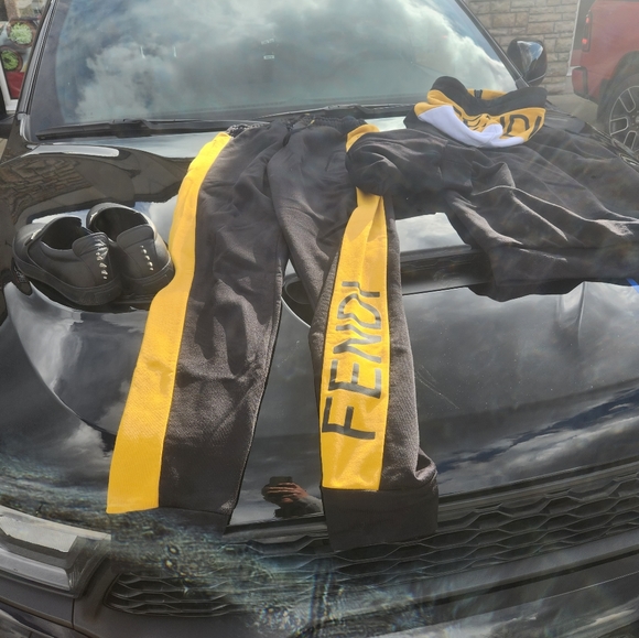 Original 90'd used Fendi Roma track suit - Picture 2 of 4